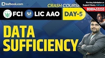 FCI 2019 | Data Sufficiency for FCI Prelims | Crack LIC AAO 2019 | Live Math Class by Utkarsh Sir