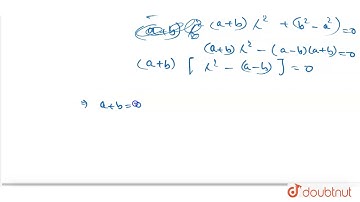 If the equations `x^(2) - ax + b = 0 and x^(2) + bx - a = 0` have a common root, then