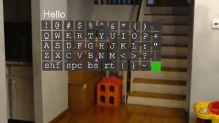 HoloLens D3D Keyboard - Prototype Demo