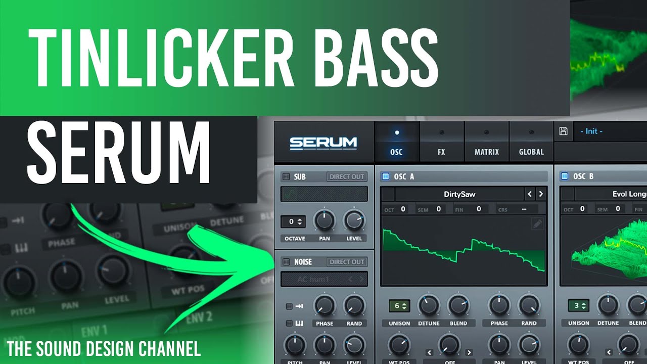 SERUM Tutorial | BASS Sound, Melodic Techno | Tinlicker - Bird feeder | Anjunadeep - Tutorial