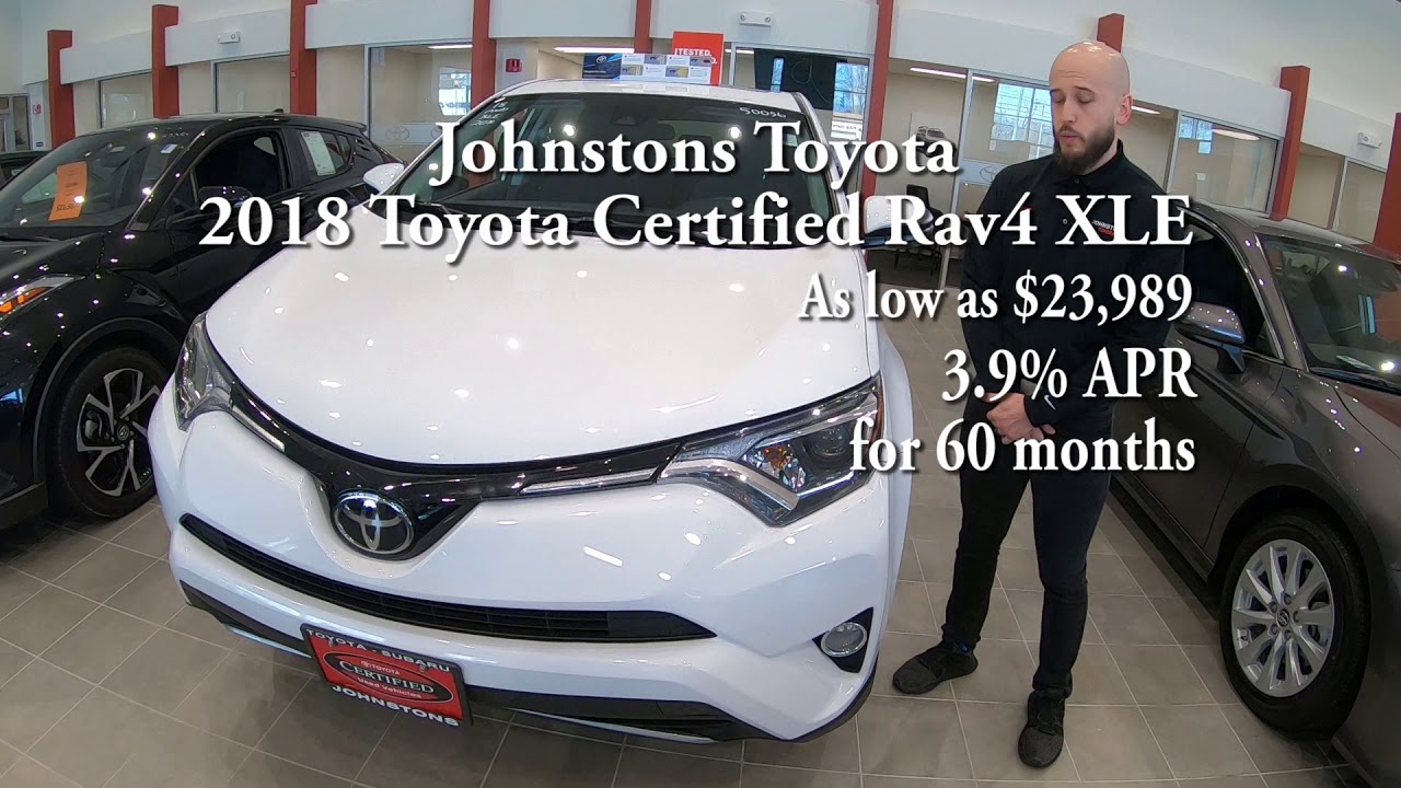 Johnstons Toyota 2018 Toyota Certified Rav4 XLE YouTube
