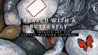 HOW TO PAINT ROCKS AND PEBBLES | IMPASTO ART | ACRYLIC PAINTING TUTORIAL