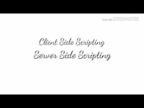 Client Side Scripting Dan Server Side Scripting