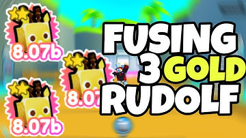 New *BEST* Fusing Methods! What Happens when you Fuse 3 GOLD Rudolf | Pet Simulator X! *OceanUpdate*