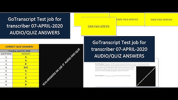 GO TRANSCRIPT TEST  ANSWER [7-APRIL-2020]