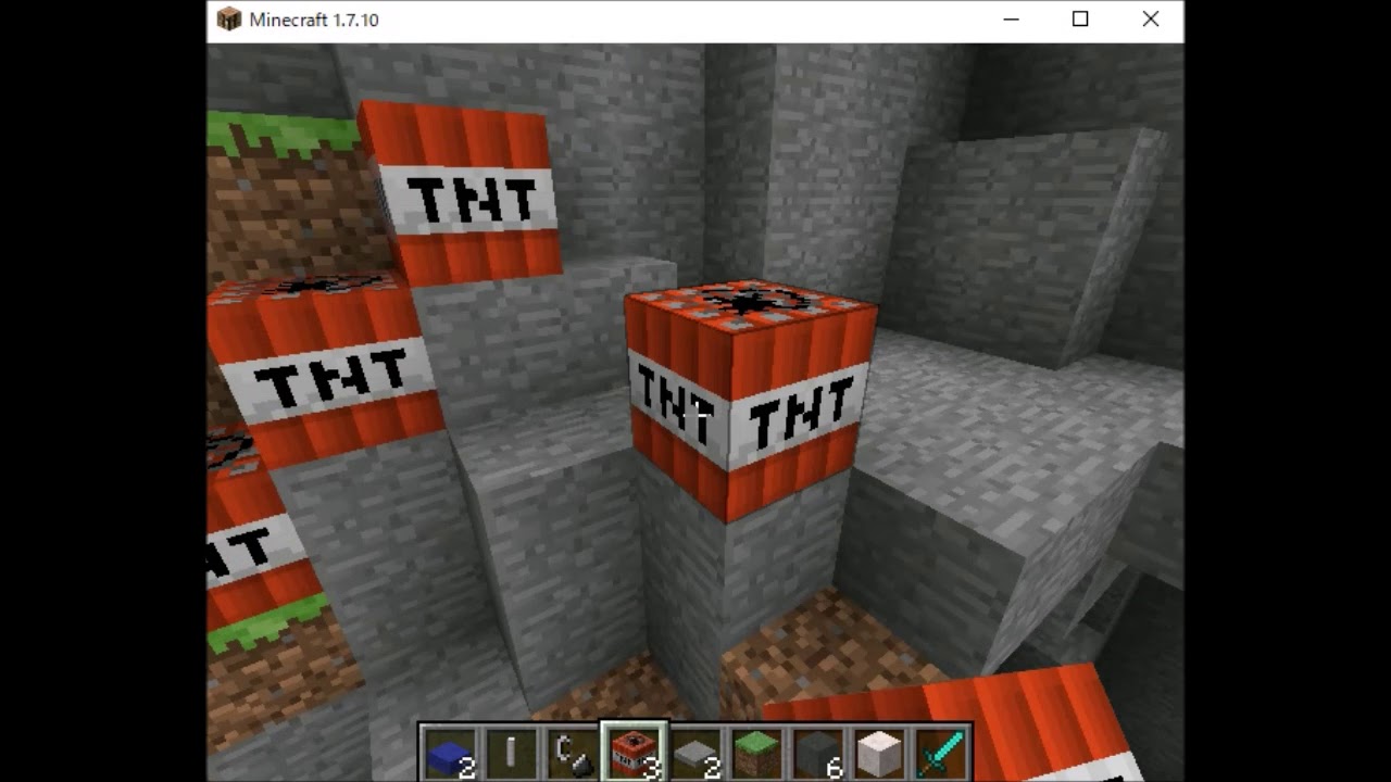 マイクラ Tnt爆弾を使った整地のやり方 Youtube