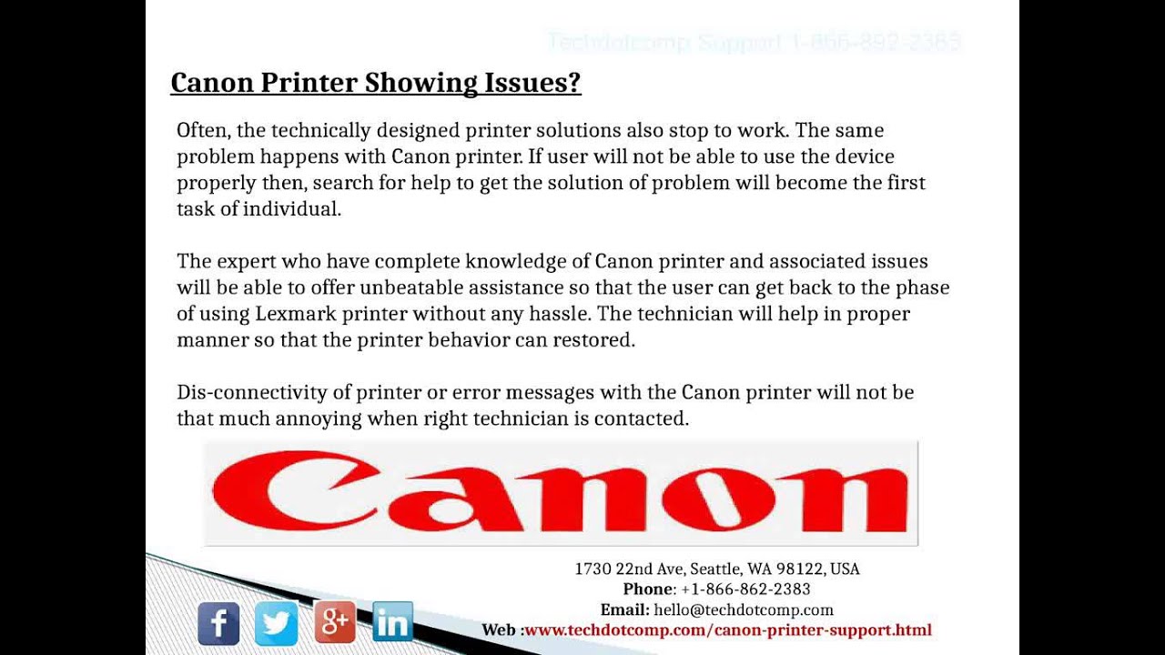Canon Printer Support  Phone Number 1-866-892-2383