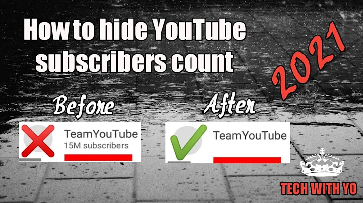 how to hide YouTube subscribers count [2021] new method!