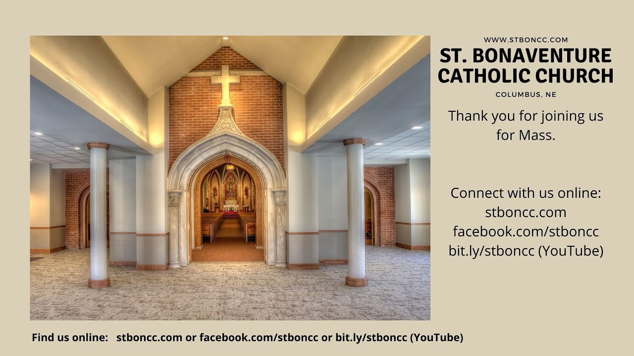 Daily Mass at St. Bonaventure Church YouTube