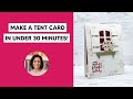 🔴 How to Make a Sophisticated Tent Card in Under 30 Minutes