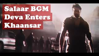 Salaar Deva Enters Khaansar BGM Resimi