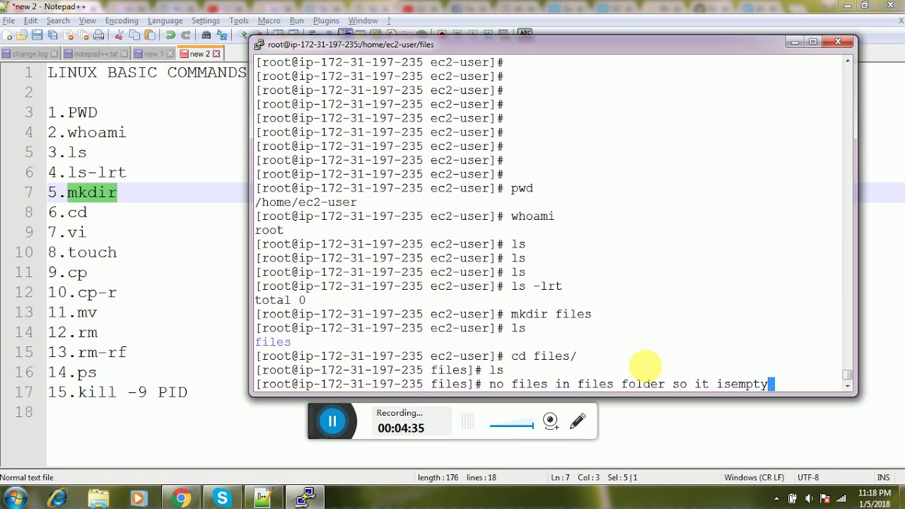 Linux 15 basic commands for beginners - YouTube