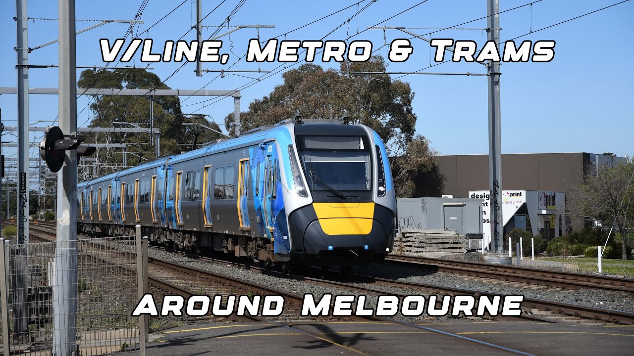V/Line, Metro & Trams around Melbourne - YouTube