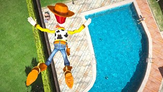 Gta 5 Water Ragdolls Woody Jumpsfails Euphoria Physics, Funny Moments