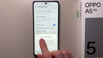 OPPO A5 5G: USB-foutopsporing inschakelen