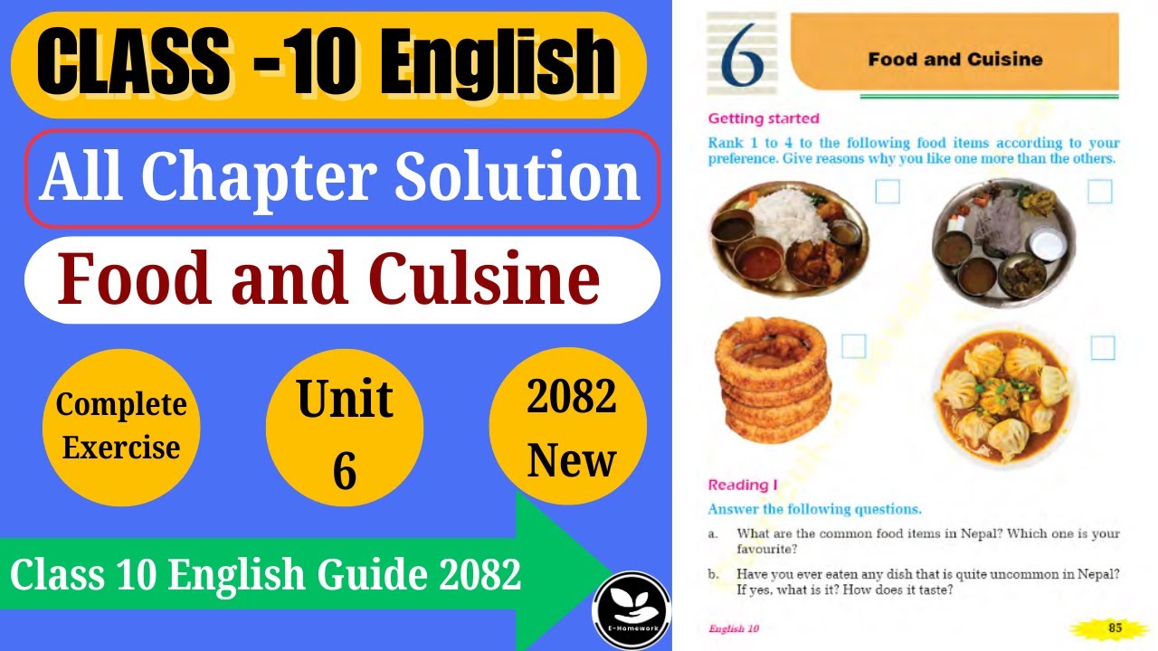 Class 10 English Unit 6 | Strange Food from Around the World | Full Exercise Solution | SEE 2082