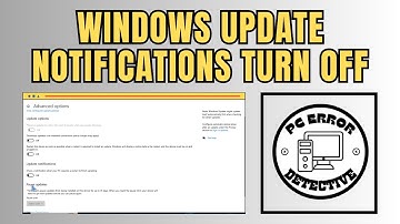 How to Turn Off Windows Update Notifications