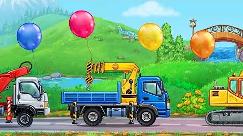 Construction Vehicle for Kids Road Repair ! Video For kids @TinoKidsTV