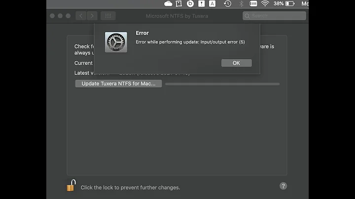 How to solve: Tuxera error while performing update input/output error (5)