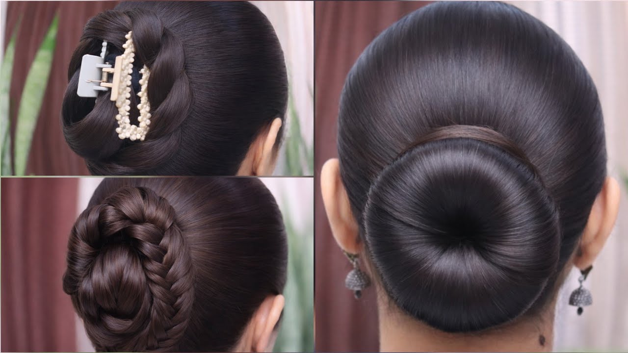 Beautiful Braided Bun Hairstyle | Simple Hair Bun Tutorial