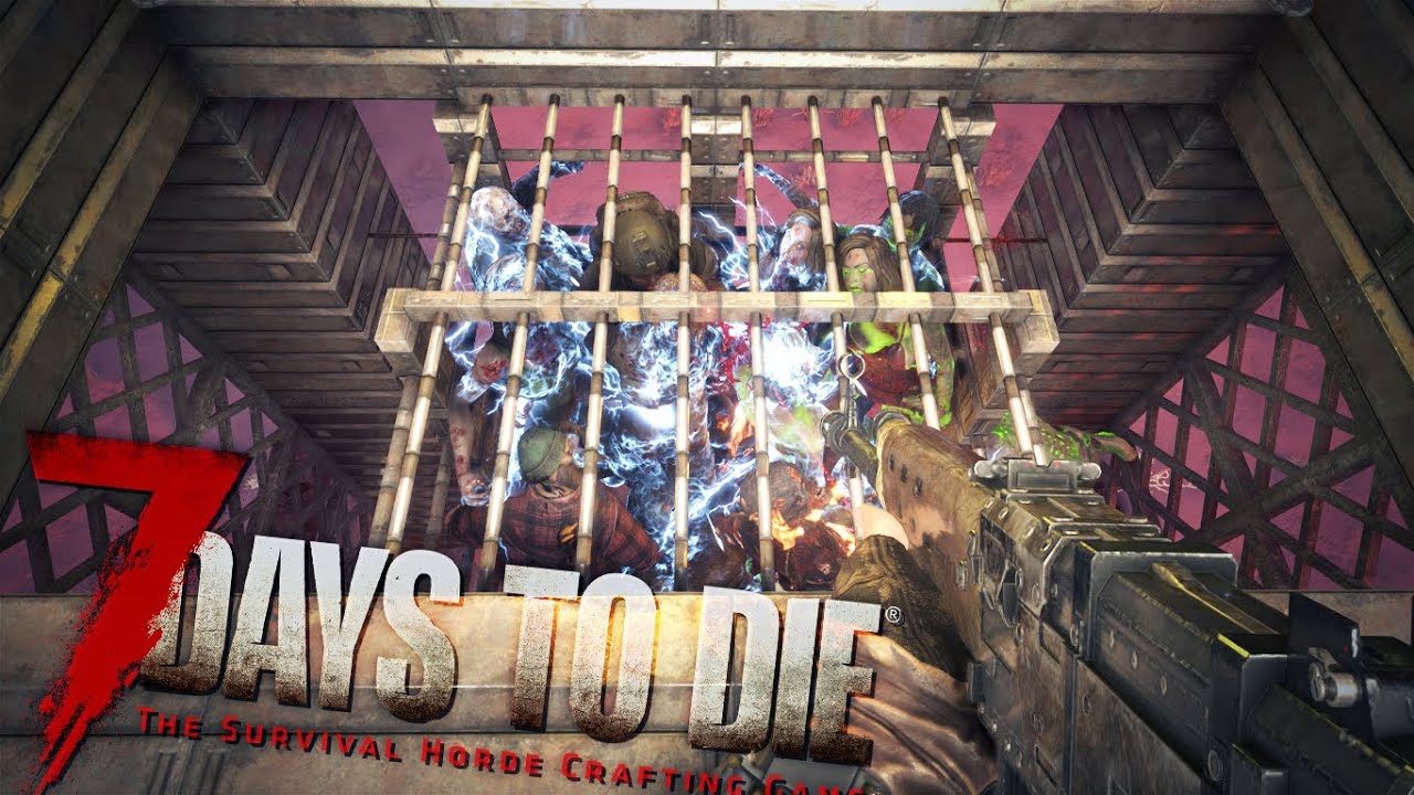 【7DTD V2.0】かごの中にゾンビが集まる防衛拠点作ったら狂気ホード完全攻略！？「7 Days to Die Ver2.0」実況プレイ #39