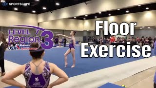 2023 Usag Region 3 Level 7 Regionals Emersyn Level 7 Floor Routine Colorado Aerials