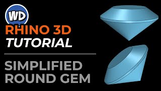 Rhino 3D | Jewelry CAD Design | Tutorial | Simplified Round Gem