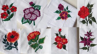 Beautiful rumal ka design | rumal ka phool | handkerchief design | machine embroidery