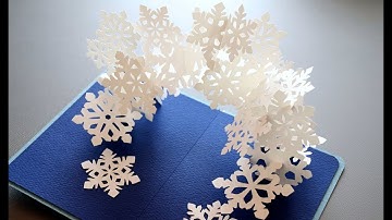 pop-up card__Snowflakes 2018 _雪の結晶_(ポップアップカード)