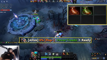 Gorgc learns a Meepo BUG (double Power Treads) from his teammate