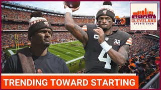 Cleveland Browns QB Deshaun Watson is trending toward starting Sunday against the Arizona Cardinals