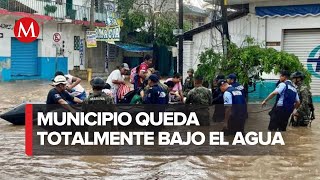 Huracán Otis deja devastación en Coyuca de Benítez, Guerrero