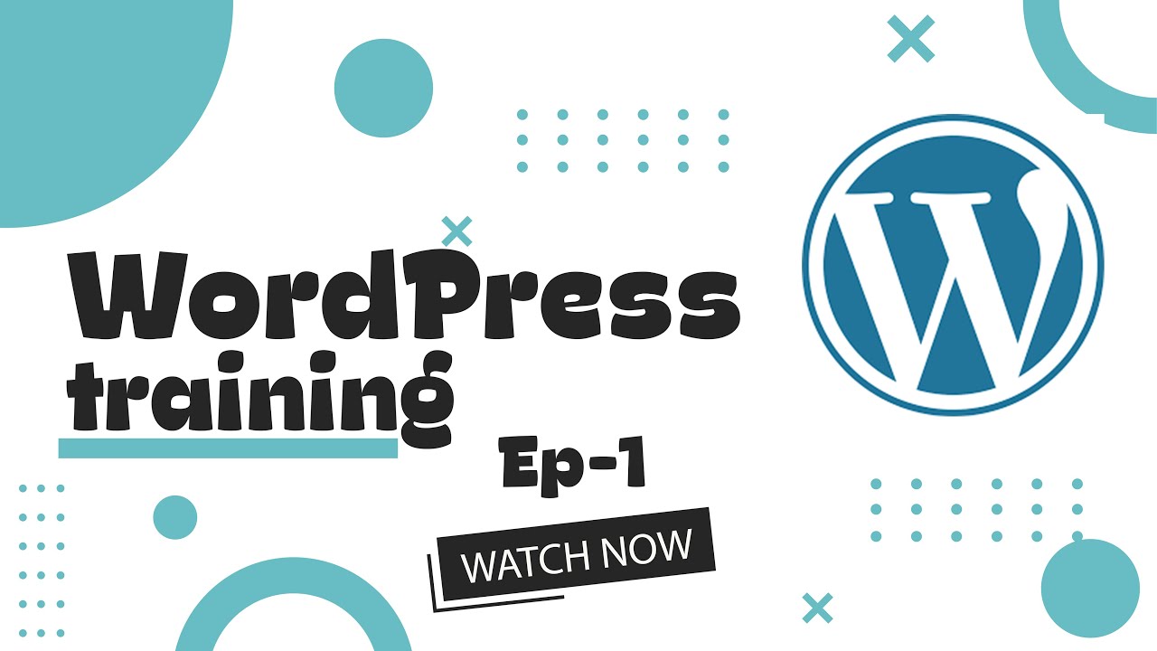WordPress training Ep 1 - YouTube