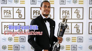 Liverpool&#39;s Virgil van Dijk rewarded for near-perfect season with PFA Player of the Year award