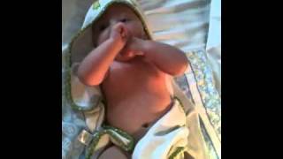 Ethan after bath