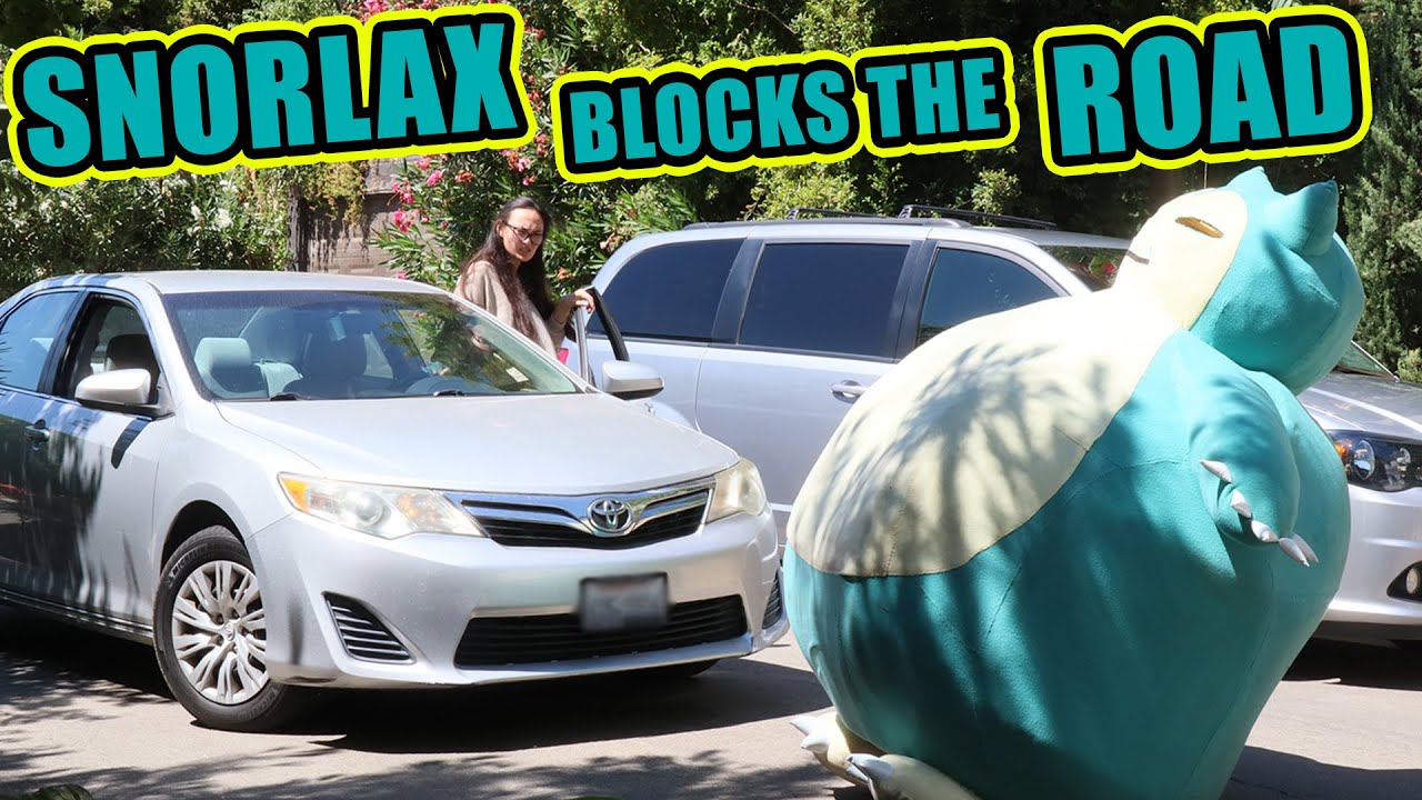 Snorlax Blocks The Road - Pokemon Prank