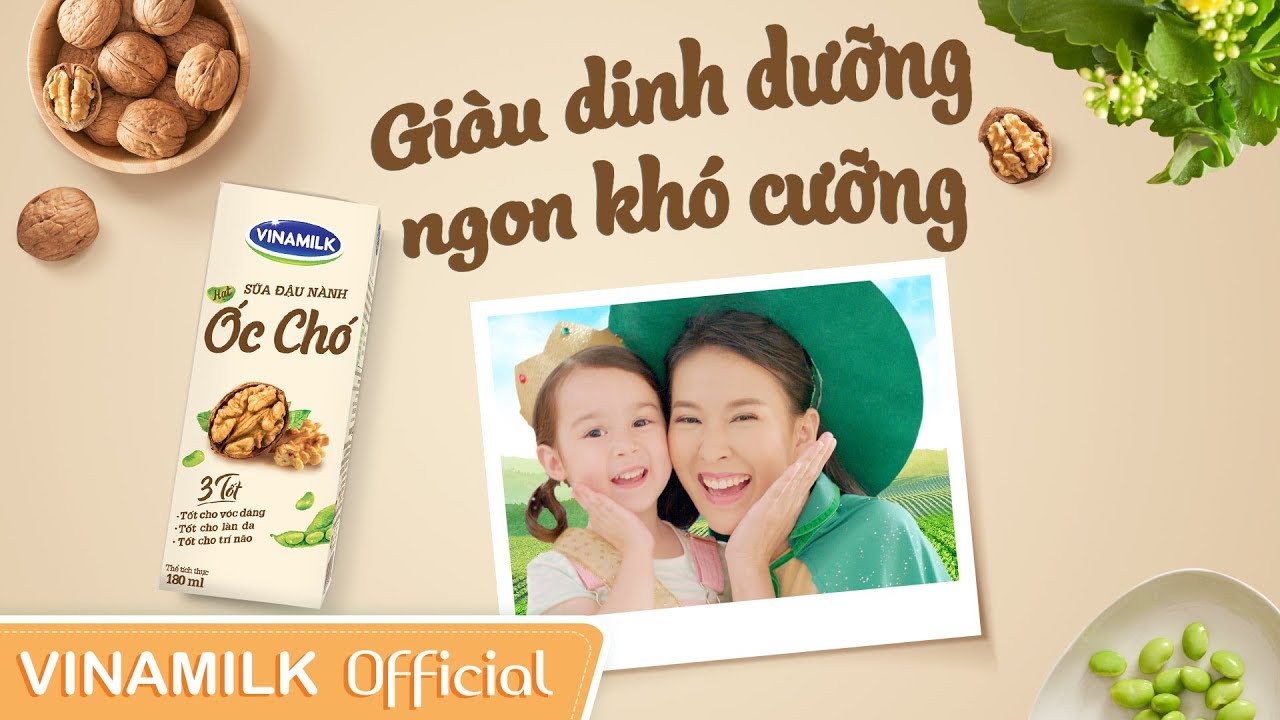 Quảng cáo Vinamilk - Sữa Đậu Nành Hạt Óc Chó Vinamilk... - youtube