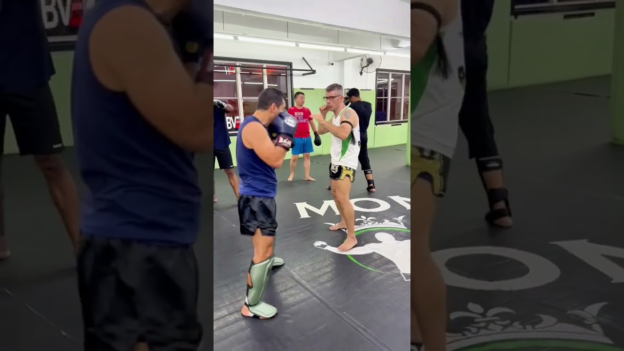 Intense Muay Thai training with Coach Manoel Fonseca at Bangsar branch 🥊🦵🏽