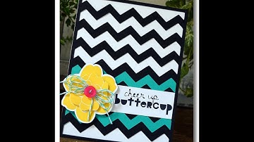 How to Create a Chevron Background with Silhouette and Stampin