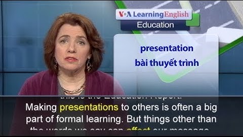 Phát âm chuẩn - Anh ngữ đặc biệt: Body Language (VOA)