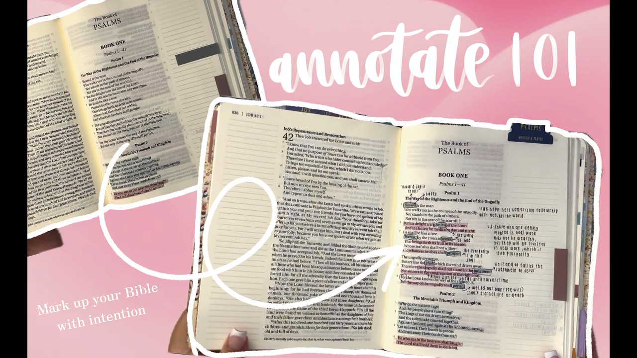 How to Annotate Your Bible (Easy Method for Beginners) - YouTube