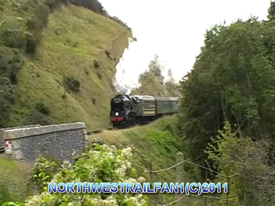 Steam wc/bb 34028 eddystone 4-6-2 on the swanage railway back in (2009)
