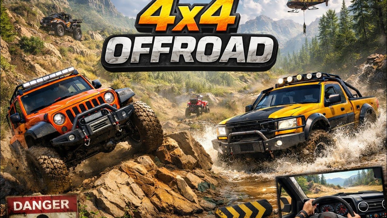 4X4 Off Road Jeep Driving Simulator 3D-Gameplay Android İos Game