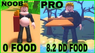 Noob To Pro | I Reached 8.2DD Food And Unlock Ranks Purple Strong In Eating Simulator