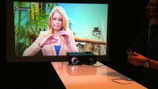 SceneLights LED-LCD-Beamer LB-9300.hd mit WXGA-Auflösung, 2800 Lumen