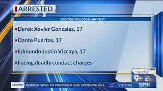 Three teens arrested after shots fired in Socorro