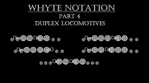 Whyte Notation - Part 4 of 7 - The Duplex Locomotives