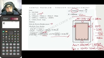 Part 2: Design of Torsion Reinforcement - NSCP 2015 and ACI 318-14M - Transverse Bars Problem