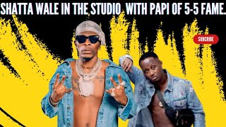 LIVE SESSION: SHATTA WALE IN THE STUDIO WITH PAPI OF 5-5 FAME.