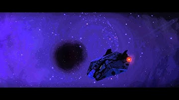 Elite:Dangerous 1.2 (beta) - Black Hole (external view from 25 km)